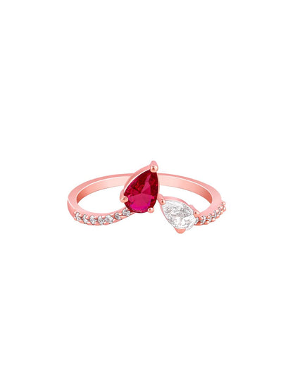 LukGud Ring, Fixed Size, Indian - 12, Us - 6 For Womens And Girls (Adjustable)