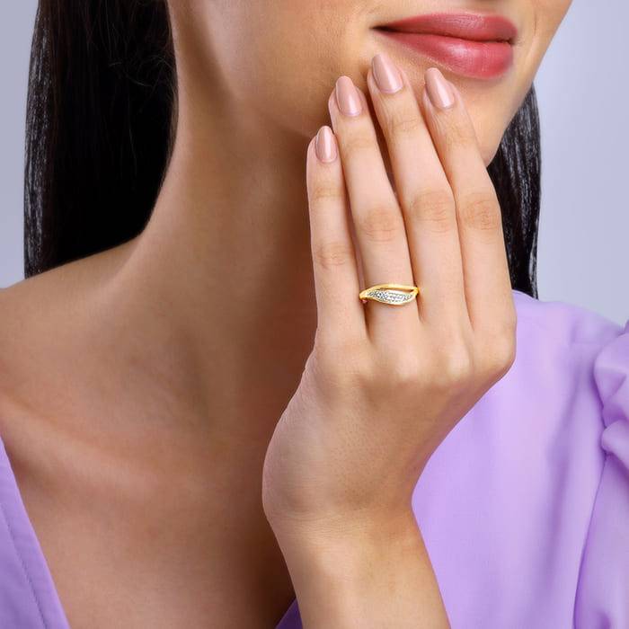 LukGud 925 Silver Golden Daze Ring, Adjustable Gifts For Women And Girls