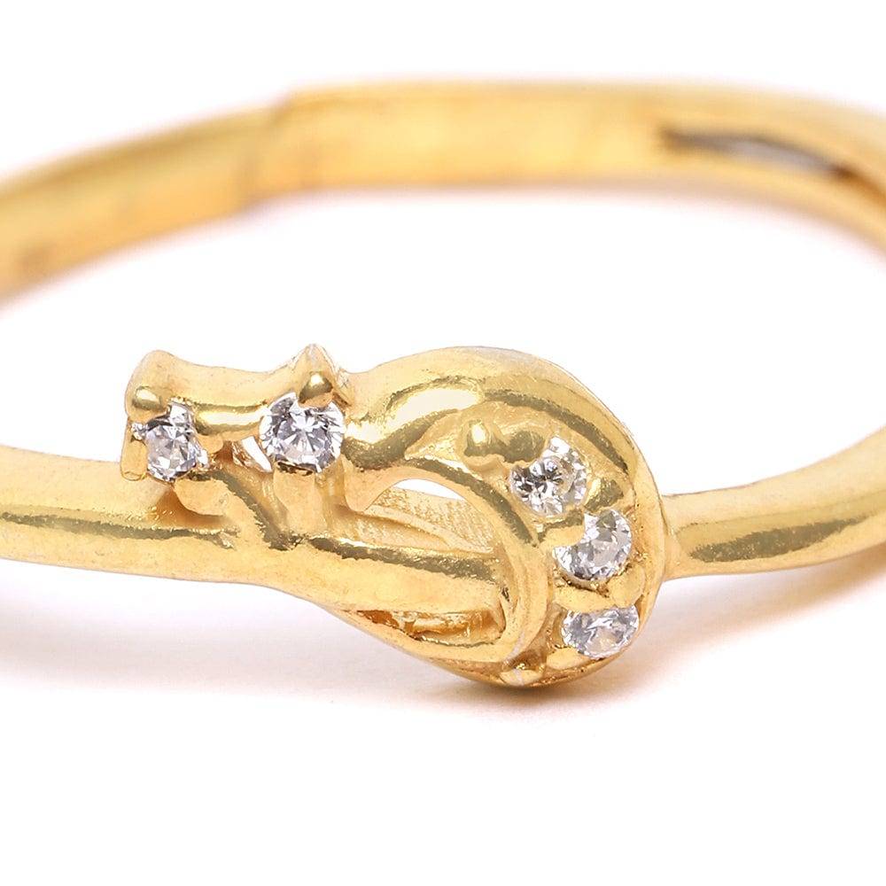 LukGud Celestial Charm Gold-Plated Silver Ring