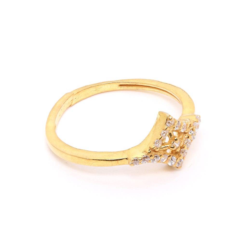 LukGud Gold Plated Silver Ring (Adjustable)